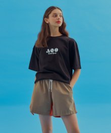 AQO BLOCK LOGO T-SHIRTS BLACK