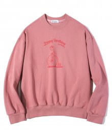 [CHUBBY]페니파딩 스웨트셔츠 코랄 핑크