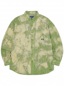 Bleach Check Shirt  Green