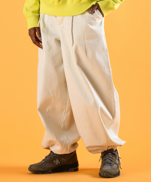 트래블() 밀 트윌 벌룬 팬츠 아이보리 상품 이미지