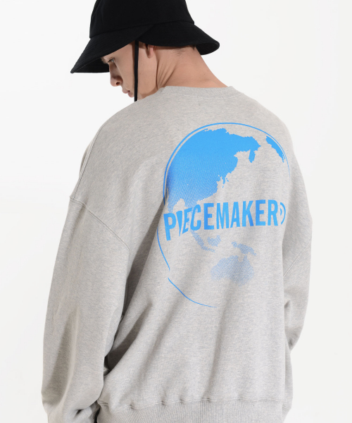 피스메이커(piecemaker) EARTH SWEAT SHIRTS (GREY)