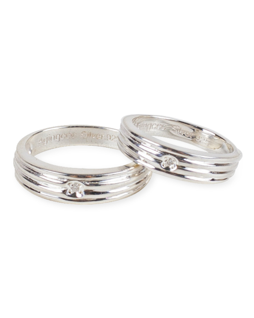 에이징씨씨씨() 493 클래식라인 다이아몬드 92.5 실버 커플링 상품 이미지