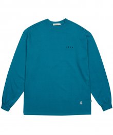 UNI HORN EMBROIDERED T-SHIRTS L/S_OCEAN BLUE