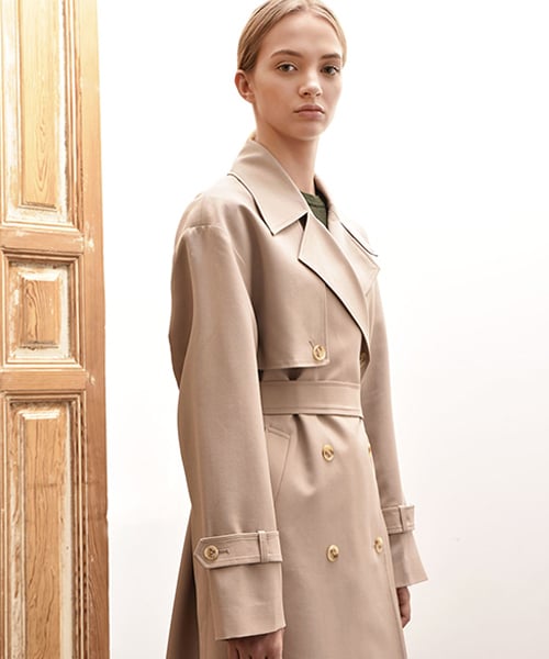 EMILY DOUBLE TRENCH пальто (Beige)