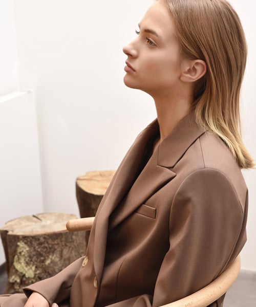 아바몰리(avamolli) LUNA BELTED DOUBLE JACKET (Cocoa)