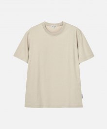 HALF SLEEVE TEE (Premium BASIC)-BEIGE