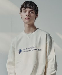 CW Round Sweatshirts(Ivory)