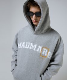 Frame Embroidery Hoodie_Gray