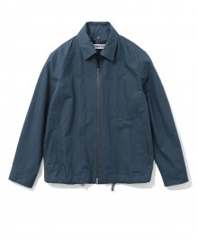 detachable collar jacket navy