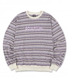 Knit Heather Sweatshirt Purple