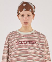 [SSS] KNIT HEATHER SWEATSHIRT [PINK]