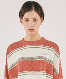 [SSS] MULTI STRIPE KNIT SWEATER [PINK]