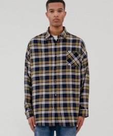 Overfit double check shirt_yellow
