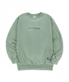[Unisex]Snow Wash Sweatshirt [SAGE]