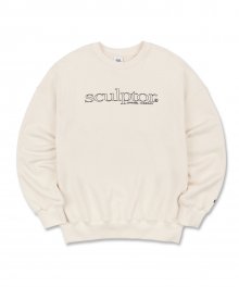 20SS Retro Outline Sweatshirt  [IVORY]