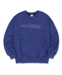 스컬프터(SCULPTOR) 20SS Retro Outline Sweatshirt  [MELANGE BLUE]