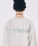 스컬프터(SCULPTOR) [Unisex]Gradation Retro Sweatshirt [OATMEAL]
