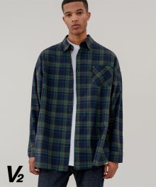 Overfit one check shirt_navy