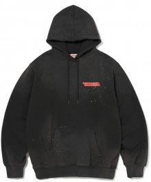 Damaged Hooded Sweatshirt Black