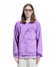 SPREAD VASE SWEATSHIRT violet