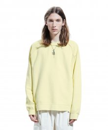 P-DYED RAGLAN SWEATSHIRT yellow