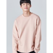 핑크 백 프린트 슬릿 스웨트 셔츠 (420241CY4X)