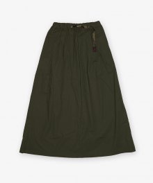 WEATHER LONG FLARE SKIRT DEEP OLIVE