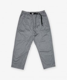 GABARDINE LOOSE TAPERED PANTS GREY