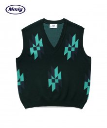 [Mmlg] TRIBAL VEST (CHARCOAL BLACK)