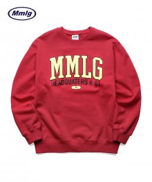 [Mmlg] HQ & DT SWEAT (CREAM RED)