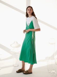 투웨이 슬립 드레스 2WAY SLIP DRESS - GREEN