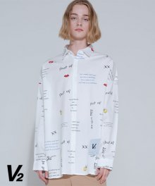 Overfit drawing shirt 2_white