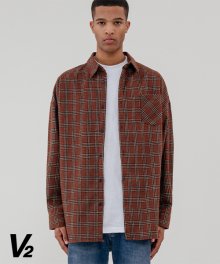 Overfit everlasting check shirt_brown