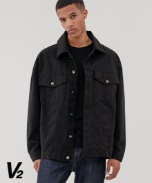 Overfit everlasting trucker jacket_black