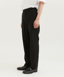 SIDE SNAP SLACKS MEN [BLACK]