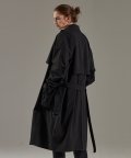 BLACK OVER TRENCH COAT