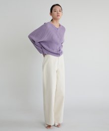 20S WIDE COTTON PANTS (IVORY)