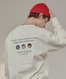 Badge Sweatshirts(Ivory)