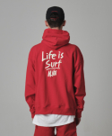 엠니(M.Nii) Life is Surf Sweat Hooded / Red