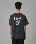 엠니(M.Nii) Life is Surf T-Shirt / Charcoal