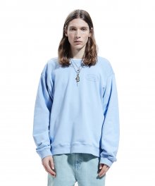 LINE OVAL LOGO SWEATSHIRT powder blue