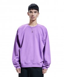 LINE OVAL LOGO SWEATSHIRT violet