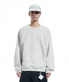 REVERSE POCKET SWEATSHIRT powder gray