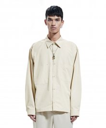 MINIMAL SHIRT JACKET beige