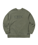 크리틱(CRITIC) PIGMENT CRTC 스웻 셔츠 Khaki