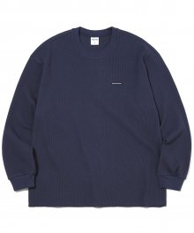 T-Logo Waffle L/SL Top Dark Navy