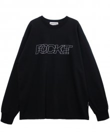 [UNISEX] R ROCKET GRAPHIC T-SHIRT_BLACK