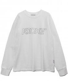 [UNISEX] R ROCKET GRAPHIC T-SHIRT_WHITE