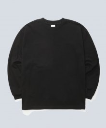 데일리 롱 슬리브 티셔츠 블랙 YHLT2276