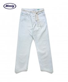 [Mmlg] WAVE JEANS (BLEACHED WHITE)